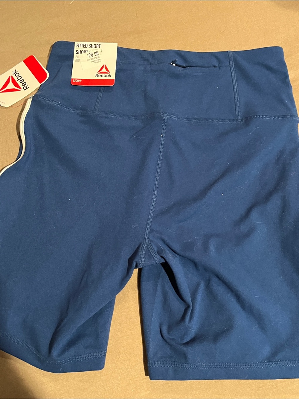 Reebok Navy Athletic Fitted Shorts